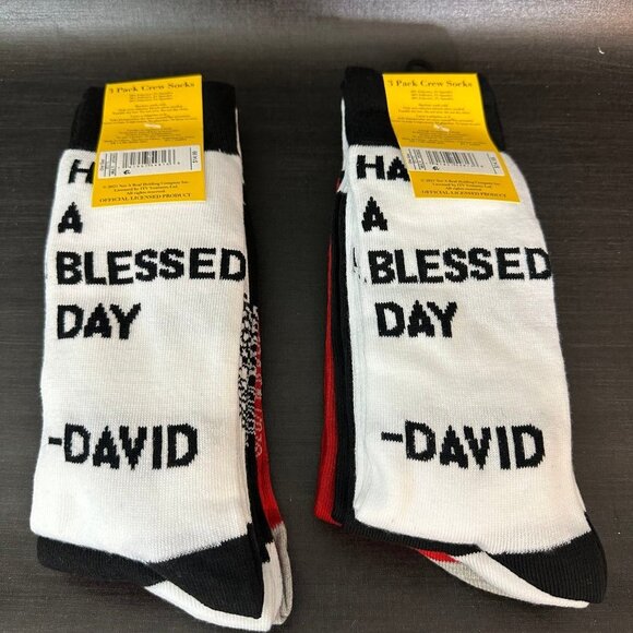 NEW - Schitts‎ Creek socks novelty graphic design crew socks lot 0f 2 packs - Picture 4 of 7